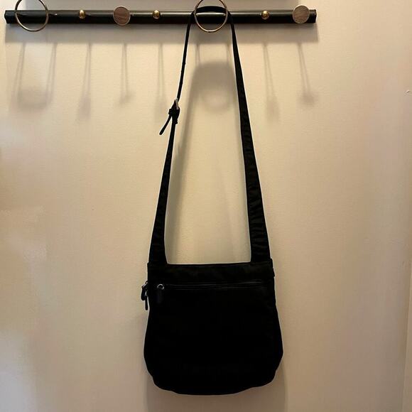 Hobo International Crossbody Bag | Nylon Travel Purse, Lightweight, Black - Picture 3 of 7